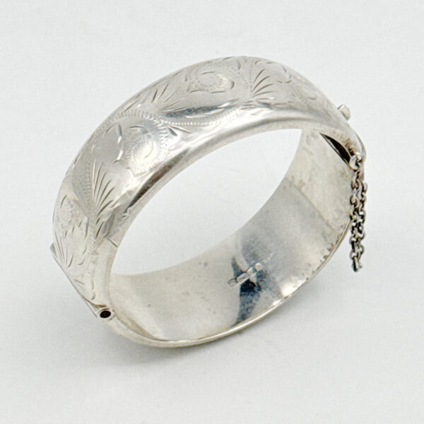 Hallmarked Sterling Silver Bangle Birm 1989