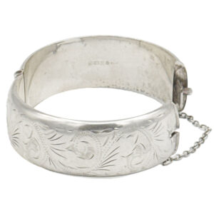 Hallmarked Sterling Silver Bangle Birm 1989