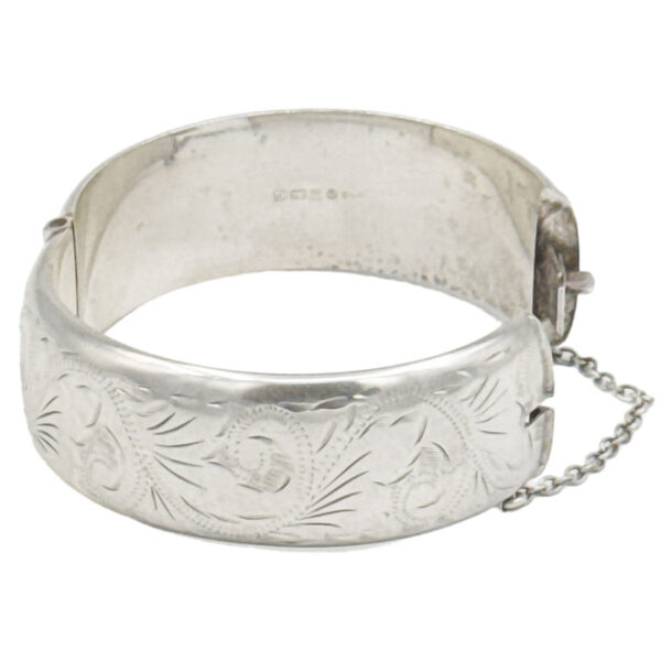 Hallmarked Sterling Silver Bangle Birm 1989