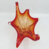 Murano Somerso Gold To Red  Free Form Large  Glass Centre Piece Bowl C1970