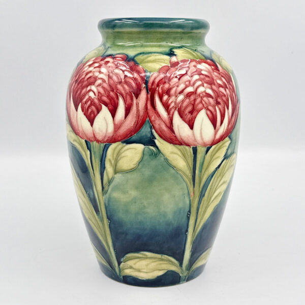 Rare-William-Moorcroft-Waratah-Vase-C1930-4 Rare William Moorcroft Waratah Vase C1930