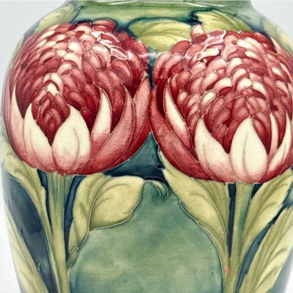 Rare-William-Moorcroft-Waratah-Vase-C1930-6 Rare William Moorcroft Waratah Vase C1930