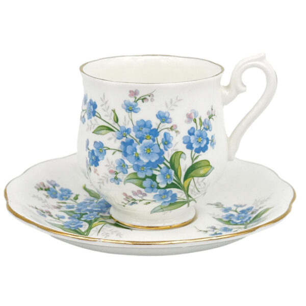 Royal-Albert-Hampton-Demitasse-Duo-Forget-Me-Not Royal Albert Hampton Demitasse Duo Forget Me Not