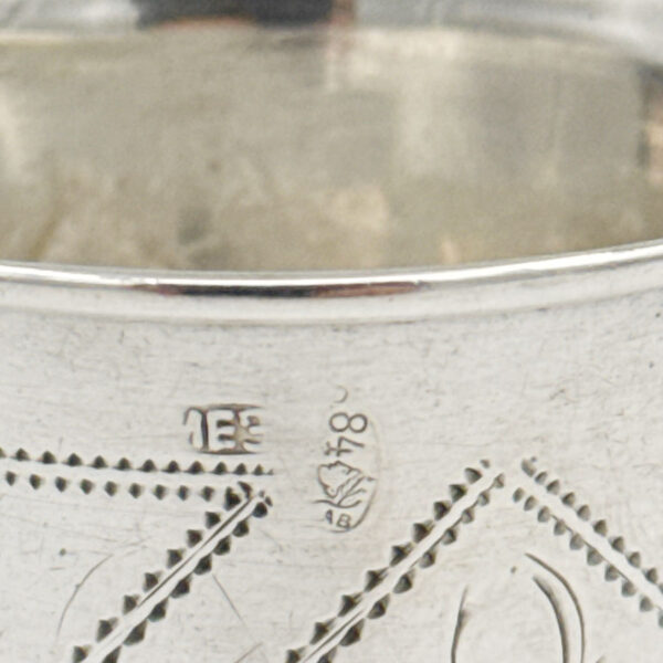 Silver-Russian-Engraved-Pedestal-Kiddush-Cup-Kiev-3 Silver Russian Engraved Pedestal Kiddush Cup Kiev