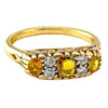 18ct-Gold-Diamond-and-Light-Brown-Corundum-Ring 18ct Gold Diamond and Light Brown Corundum Ring