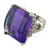 18ct-Platinum-Art-Nouveau-Amethyst-And-Diamond-Cocktail-Ring 18ct Platinum Art Nouveau Amethyst And Diamond Cocktail Ring
