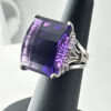 18ct-Platinum-Art-Nouveau-Amethyst-And-Diamond-Cocktail-Ring-2 18ct Platinum Art Nouveau Amethyst And Diamond Cocktail Ring