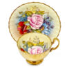 Aynsley-Cabbage-Rose-J-A-Bailey-Cabinet-Tea-Duo Aynsley Cabbage Rose J A Bailey Cabinet Tea Duo