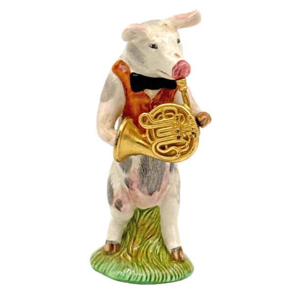 Beswick Pig Promenade Band Richard French Horn Player  PP8