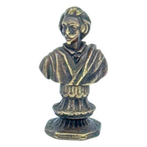 Bronze Bust Of A Man Wax Seal 20th