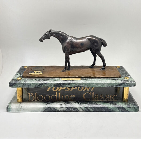 Bronze Equestrian Trophy Bloodline Classics Breeder Of The Year