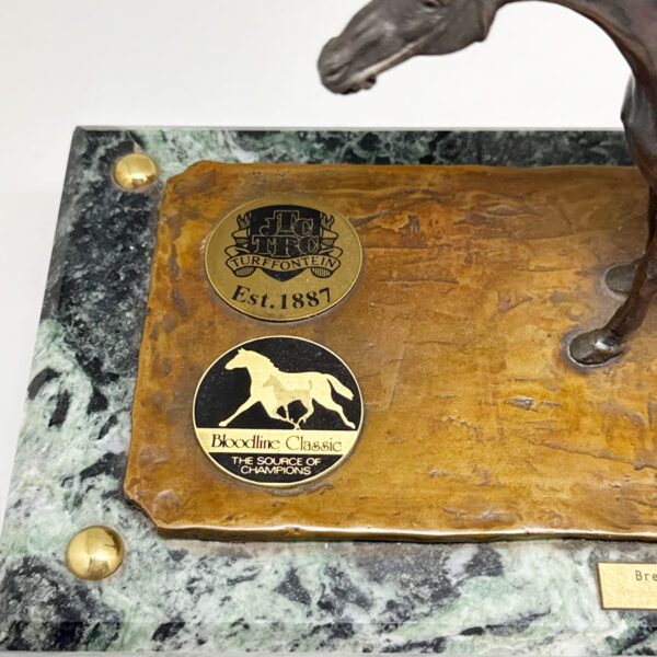 Bronze Equestrian Trophy Bloodline Classics Breeder Of The Year