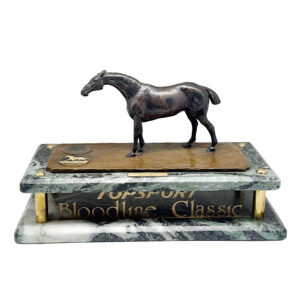 Bronze Equestrian Trophy Bloodline Classics Breeder Of The Year