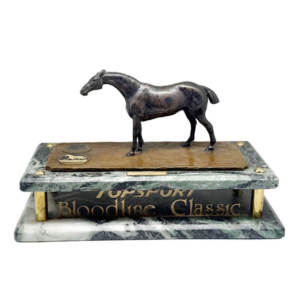 Bronze Equestrian Trophy Bloodline Classics Breeder Of The Year