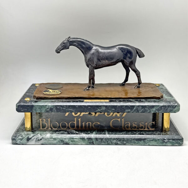 Bronze Equestrian Trophy Bloodline Classics Champion 3 Year Old Colt
