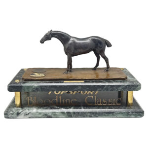 Bronze Equestrian Trophy Bloodline Classics Champion 3 Year Old Colt
