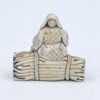 Japanese Netsuke Man With Pipe Signed 19th