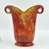 Crown Devon Lustreware Vase Floral Enamel Decoration