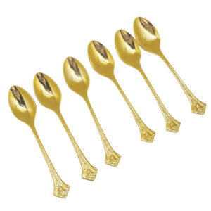 Eetrite 24ct Gold Plated Trailing Rose Royal Albert Tea Spoons