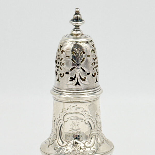 Hallmarked Silver Pepperette London 1736 Samuel Wood
