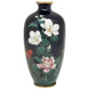 Japanese Floral Cloisonne Decorative Vase 20th