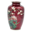 Japanese-Ginbari-Cloisonné-Floral-Vase-20th Japanese Ginbari Cloisonné Floral Vase 20th