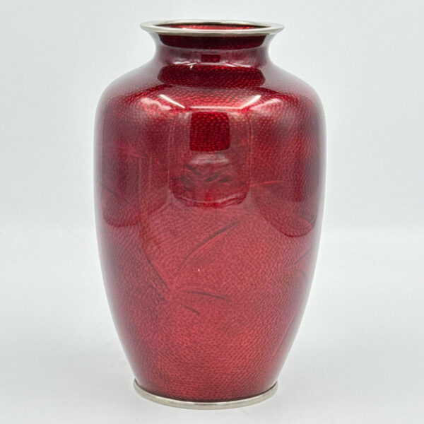 Japanese-Ginbari-Cloisonné-Floral-Vase-20th-2 Japanese Ginbari Cloisonné Floral Vase 20th