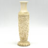 Japanese Ivorine Floral Carved Spill Vase 20th