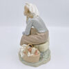Lladro Figurine Girl With Doll and Basket Of Apples  1211