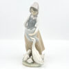 Lladro Figurine Girl With Flowers Feeding Time 1277