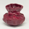 Lucia-ribbon-base-1 Lucia Ware Burgundy Ribbon Vase By Boksburg East Pottery C1970