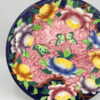 Maling Floral Butterfly and Flower Rack Plate