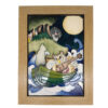 Moorcroft Pottery Tile Framed Trial Piece 2014