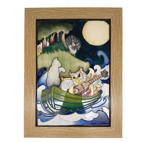 Moorcroft Pottery Tile Framed Trial Piece 2014