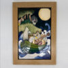 Moorcroft Pottery Tile Framed Trial Piece 2014