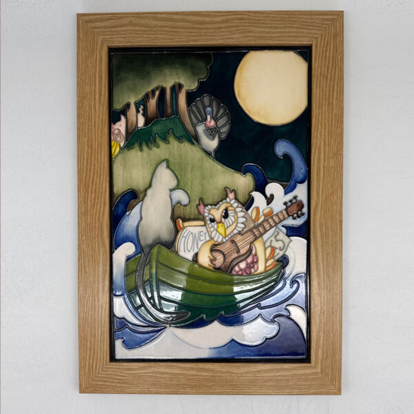 Moorcroft Pottery Tile Framed Trial Piece 2014