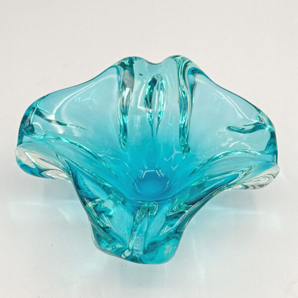 Murano Glass Turquoise  Ashtray 20th