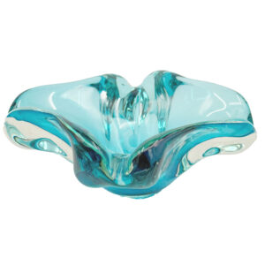 Murano Glass Turquoise  Ashtray 20th