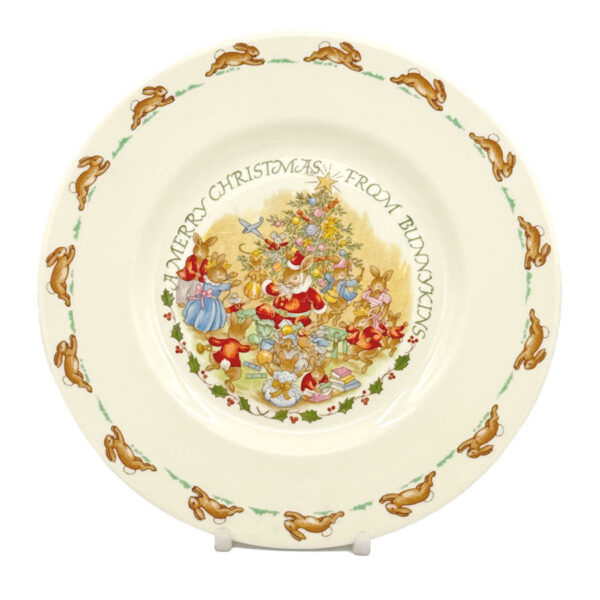 Rare Royal Doulton Bunnykins Merry Christmas Plate