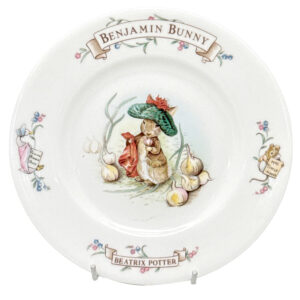 Royal Albert Beatrix Potter Benjamin Bunny Christening Plate