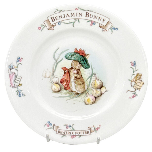 Royal Albert Beatrix Potter Benjamin Bunny Christening Plate