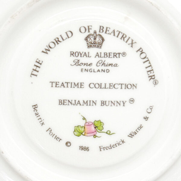 Royal Albert Beatrix Potter Benjamin Bunny Tea Duo