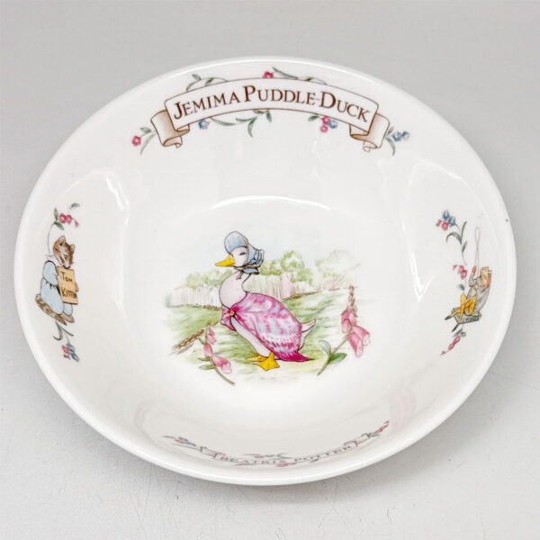 Royal Albert Beatrix Potter Jemima Puddle Duck  Christening Cereal Bowl