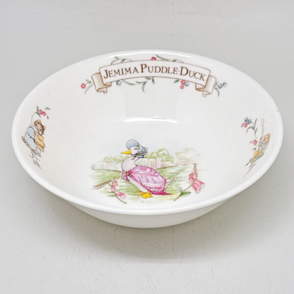 Royal Albert Beatrix Potter Jemima Puddle Duck  Christening Cereal Bowl