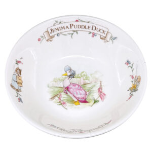 Royal Albert Beatrix Potter Jemima Puddle Duck  Christening Cereal Bowl