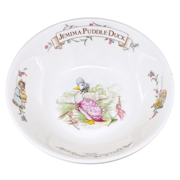 Royal Albert Beatrix Potter Jemima Puddle Duck  Christening Cereal Bowl