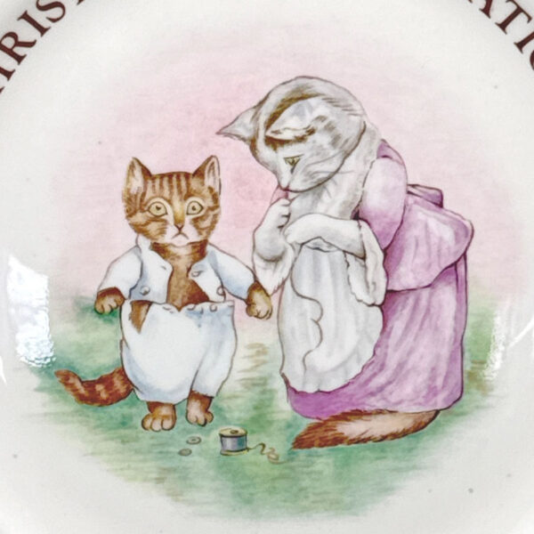 Royal Albert Beatrix Potter Tom Kitten Christening Plate