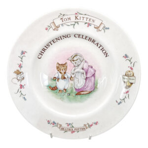 Royal Albert Beatrix Potter Tom Kitten Christening Plate