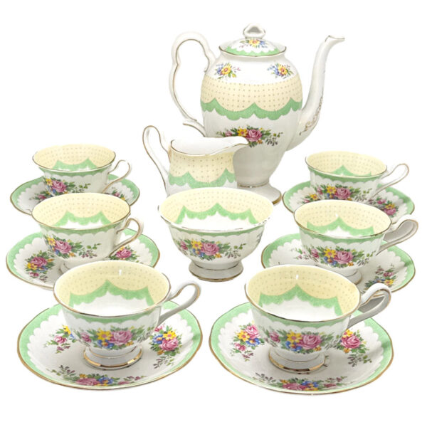 Royal Albert Crown Prudence Coffee Service C1927