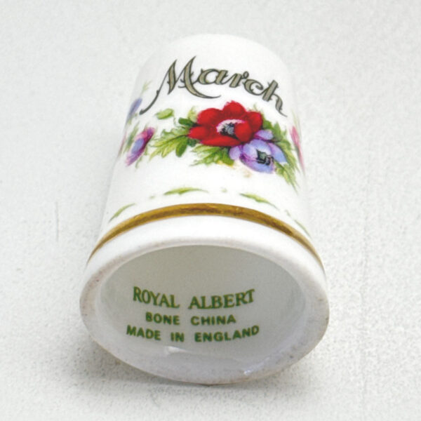Royal Albert Flower Of The Month March Thimble